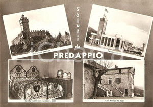 Cartolina originale da collezione 1968 PREDAPPIO FC Vedutine dei luoghi del DUCE FG NV 1