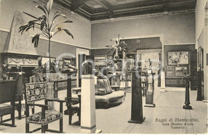 Cartolina originale da collezione 1911 MONTECATINI TERME PT Sala Mostra d Arte TAMERICI Cartolina FP VG 1