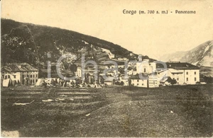 Cartolina originale da collezione 1918 ENEGO VI WW1 Accampamento di fanteria fuori dal paese Cartolina FP NV 1
