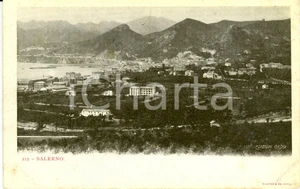 Cartolina originale da collezione 1900 ca SALERNO Veduta della cittÃ  sul MAR TIRRENO Cartolina postale FP NV 1