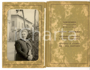 Fotografia d epoca originale 1930 ca MEDA MB Ritratto di anziana signora Foto Cesare FRIGERIO 1