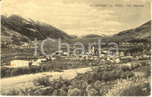 Cartolina originale da collezione 1935 SILANDRO / SCHLANDERS (BZ) VAL VENOSTA Veduta panoramica del paese *FP VG 1
