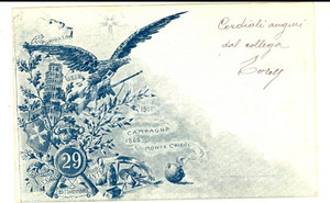 Cartolina originale da collezione 1902 Cartolina 29Â° Reggimento Fanteria ILLUSTRATA TORELLI FP VG 1
