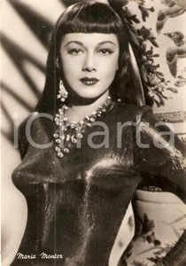 Cartolina originale da collezione 1940 ca CINEMA Actress Maria MONTEZ Portrait Cartolina FG NV 1