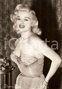 Cartolina originale da collezione 1960 ca CINEMA Actress Diana DORS Portrait Cartolina FG NV 1