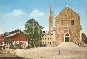 Cartolina originale da collezione 1961 MONTE TERMINILLO (RI) Tempio SAN FRANCESCO D'ASSISI *Cartolina ANIMATA FG 1