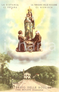 Cartolina originale da collezione 1950 ca MOLARE (AL) Santuario delle Rocche PADRI PASSIONISTI *Cartolina FP NV 1