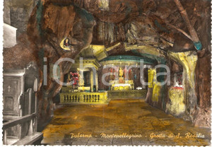 Cartolina originale da collezione 1950 ca PALERMO Monte Pellegrino Grotte di SANTA ROSALIA *Cartolina FG NV 1
