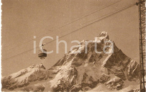 Cartolina originale da collezione 1942 VALTOURNENCHE (AO) BREUIL-CERVINIA Funivie del Pian ROSA' *Cartolina FP NV 1