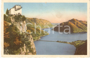 Cartolina originale da collezione 1930 ca CANTON TICINO CH Monte SAN SALVATORE e Ponte MELIDE Cartolina FP NV 1