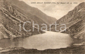 Cartolina originale da collezione 1941 ENTRACQUE (CuN) Val di GESSO - Lago delle ROVINE *Cartolina FP VG 1
