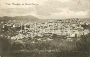 Cartolina originale da collezione 1935 ca IMPERIA PORTO MAURIZIO visto dal Monte CALVARIO Cartolina FP VG 1