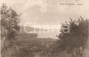 Cartolina originale da collezione 1925 PIANO DI SORRENTO (NA) Veduta panoramica verso il mare *Cartolina FP VG 1
