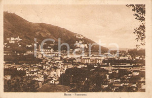 Cartolina originale da collezione 1928 MASSA (MS) Panorama della cittÃ  *Cartolina postale FP VG 1