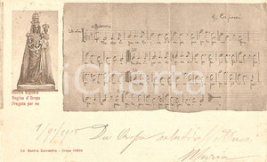 Cartolina originale da collezione 1905 BIELLA Nostra Signora Regina d OROPA Cartolina devozionale FP VG 1