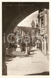 Cartolina originale da collezione 1943 VIPITENO BZ Scorcio Via VITTORIO EMANUELE III Cartolina ANIMATA FP NV 1