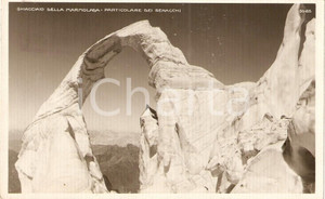 Cartolina originale da collezione 1940 TRENTO Ghiacciaio della MARMOLADA Particolare dei SERACCHI *Cartolina FP VG 1