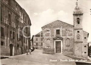 Cartolina originale da collezione 1962 RECANATI MC Palazzo Leopardi PIAZZA SABATO DEL VILLAGGIO Cartolina FG VG 1
