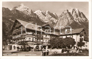 Cartolina originale da collezione 1951 GARMISCH  PARTENKIRCHEN GERMANIA Hotel Marktplatz Cartolina FP VG 1