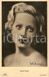 Cartolina originale da collezione 1940 ca CINEMA Marisa VERNATI Ritratto attrice *Cartolina FP NV 1