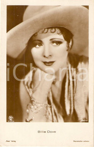 Cartolina originale da collezione 1930 ca CINEMA Actress Billie DOVE wearing a hat Cartolina FP NV 1