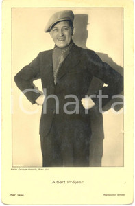 Cartolina originale da collezione 1936 Albert Prejean  Attore Immagine d epoca 1