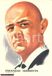 Cartolina originale da collezione 1965 ca MUSICA Franco TERRITTA Band I PELATI Illustrazione PICCHIONI *Cartolina 1