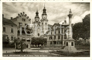 Cartolina originale da collezione 1939 BRESSANONE (BZ) Valle ISARCO Piazza del Duomo *Cartolina postale FP VG 1