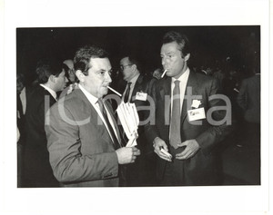 1990 ca CONFINDUSTRIA Paolo ANNIBALDI fuma una sigaretta con Carlo PATRUCCO