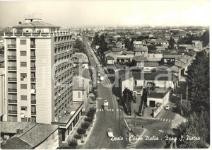 Cartolina originale da collezione 1970 circa DESIO (MI) Corso Italia Zona S. PIETRO FG VG (2) 1