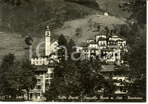 Cartolina originale da collezione 1950 ca CAMPELLO MONTI TO Panorama VALLE STRONA Cartolina postale FG NV 1