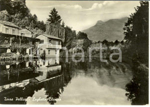 Cartolina originale da collezione 1950 ca TORRE PELLICE (TO) Laghetto Blancio *Cartolina postale FG NV 1