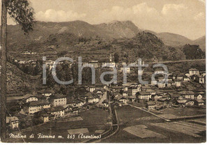 Cartolina originale da collezione 1954 MOLINA DI FIEMME (TN) Panorama *Cartolina postale FG VG 1