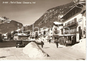 Cartolina originale da collezione 1964 CANAZEI (TN) Panorama *Cartolina postale FG VG 1