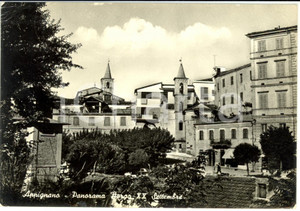 Cartolina originale da collezione 1964 APPIGNANO (TE) Panorama Borgo XX Settembre *Cartolina postale FG VG 1
