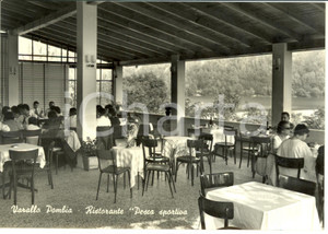 Cartolina originale da collezione 1950 ca VARALLO POMBIA NO Ristorante Pesca Sportiva Cartolina postale FG NV 1