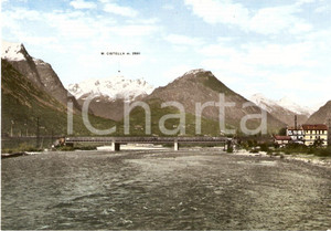 Cartolina originale da collezione 1955 ca DOMODOSSOLA VB Fiume Toce Ponte MIZZOCOLA Monte CISTELLA Cartolina FG 1