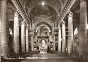 Cartolina originale da collezione 1960 ca BRUGHERIO MI Interno Chiesa di SAN CARLO Cartolina FG NV 1