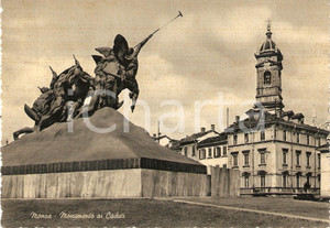 Cartolina originale da collezione 1955 ca MONZA Panorama con Monumento ai Caduti e DUOMO Cartolina FG NV 1
