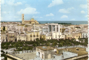 Cartolina originale da collezione 1962 BISCEGLIE (BT) Veduta aerea della cittÃ  *Cartolina postale FG VG 1