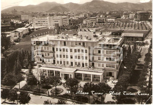 Cartolina originale da collezione 1963 ABANO TERME (PD) HOTEL TORINO TERME Cartolina animata FG VG 1