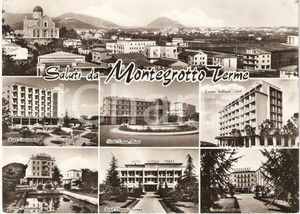 Cartolina originale da collezione 1969 MONTEGROTTO TERME PD Hotel VEDUTINE Cartolina FG VG 1
