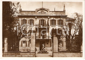 Cartolina originale da collezione 1939 SALSOMAGGIORE TERME (PR) HOTEL CENTRAL BAGNI Cartolina FG VG 1