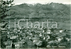 Cartolina originale da collezione 1954 FUSINE SO Panorama del paese Cartolina postale FG VG 1