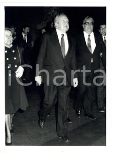 1991 FIRENZE Palazzo Vecchio - Arrivo di Mário SOARES *Foto VINTAGE 18x24 cm