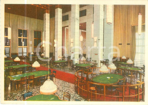 Cartolina originale da collezione 1970 ca VENEZIA LIDO Tavoli verdi del Casino Municipale Cartolina VINTAGE FG NV 1
