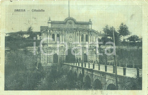 Cartolina originale da collezione 1914 PARMA Veduta della CITTADELLA *Cartolina animata FP VG 1