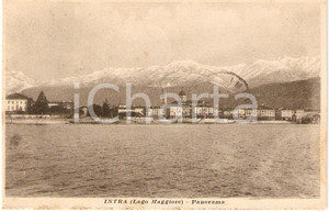 Cartolina originale da collezione 1921 Lago Maggiore VERBANIA Panorama INTRA *Cartolina FP VG 1