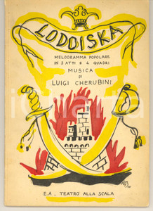 Oggetto da collezione cartaceo 1950 MILANO Teatro alla Scala  Luigi CHERUBINI Lodoiska  Libretto RARO 1