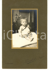 Fotografia d epoca originale 1919 LYON Maurice Henri DAIRE à un an Photographer François PACALET 1